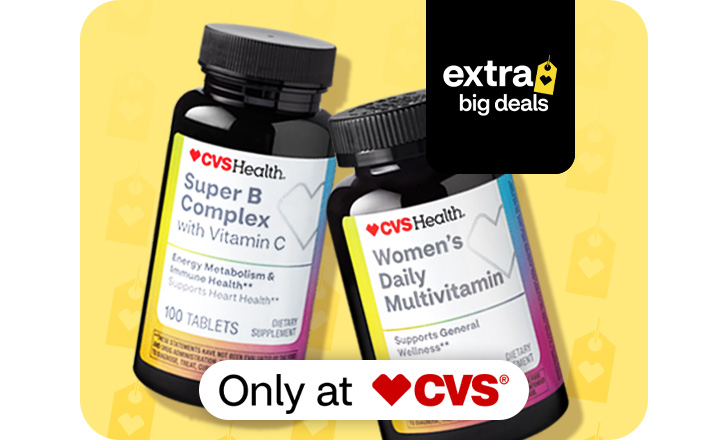CVS Health Super B Complex and Women's Daily Multivitamins, only at CVS