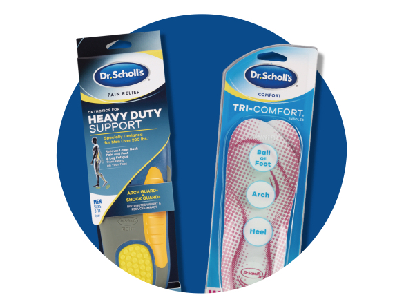 Dr. Scholl’s products.