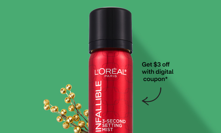 Get $3 off with digital coupon, L'Oréal Paris setting mist