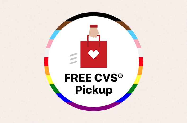 Pictogram of CVS shopping bag