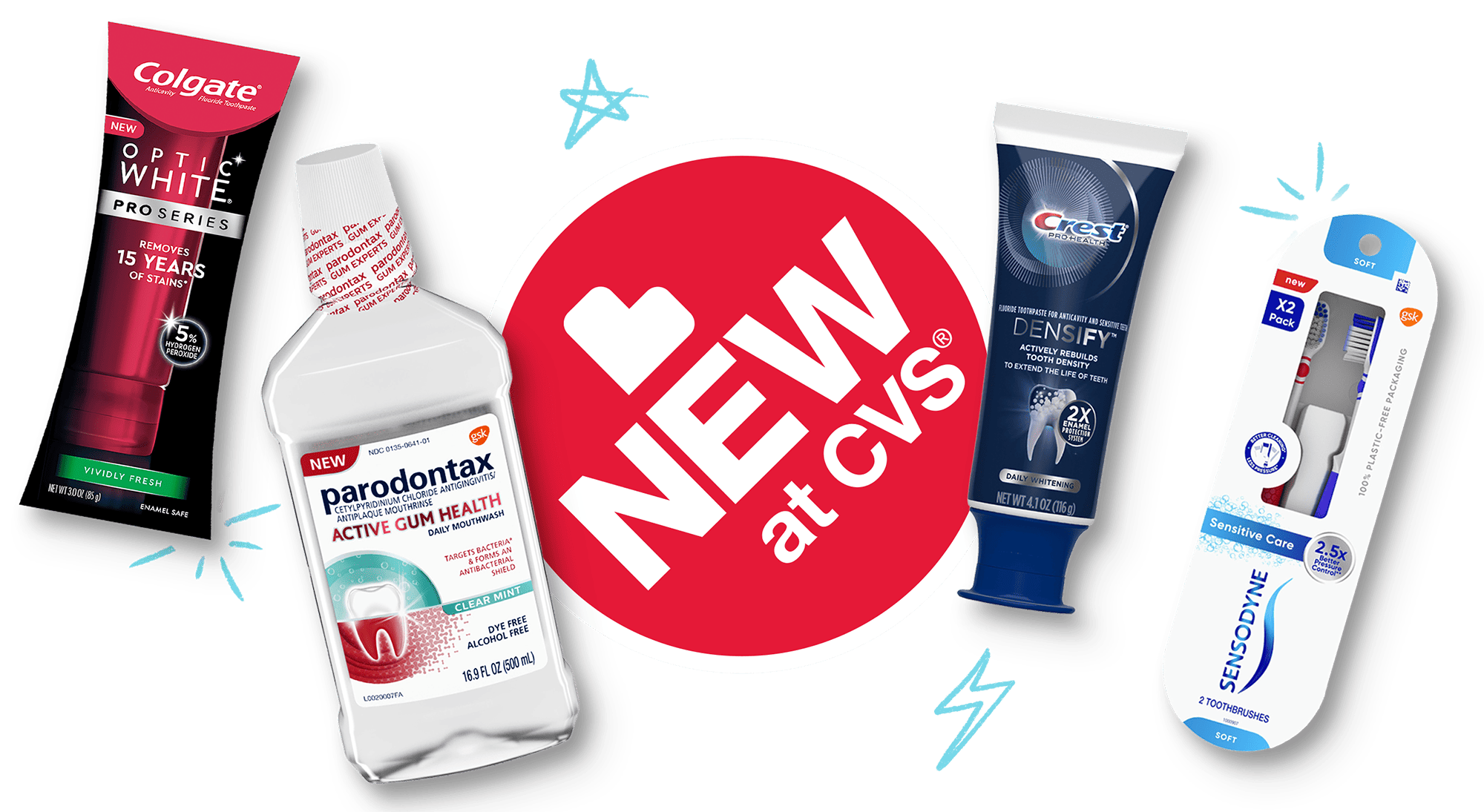 New at CVS® oral care products