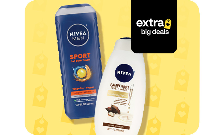 Nivea Sport and Pampering body washes
