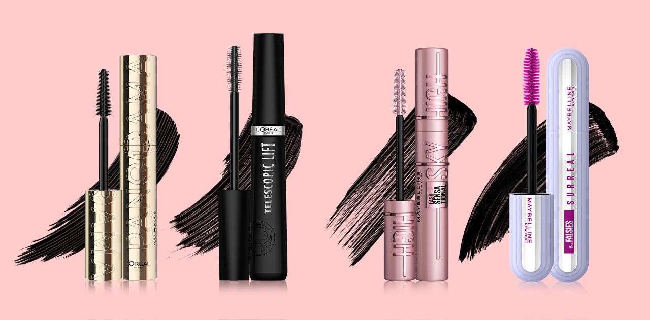 L'Oreal and Maybelline mascaras