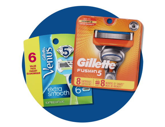 Gillette and Venus products.