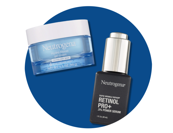 Neutrogena facial care products.