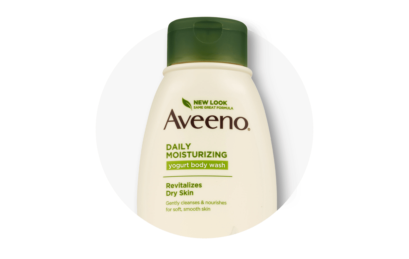 Body wash, showing Aveeno product