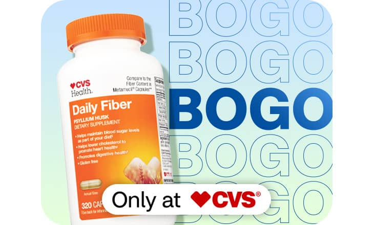 CVS Daily Fiber, Buy one get one, Only at CVS