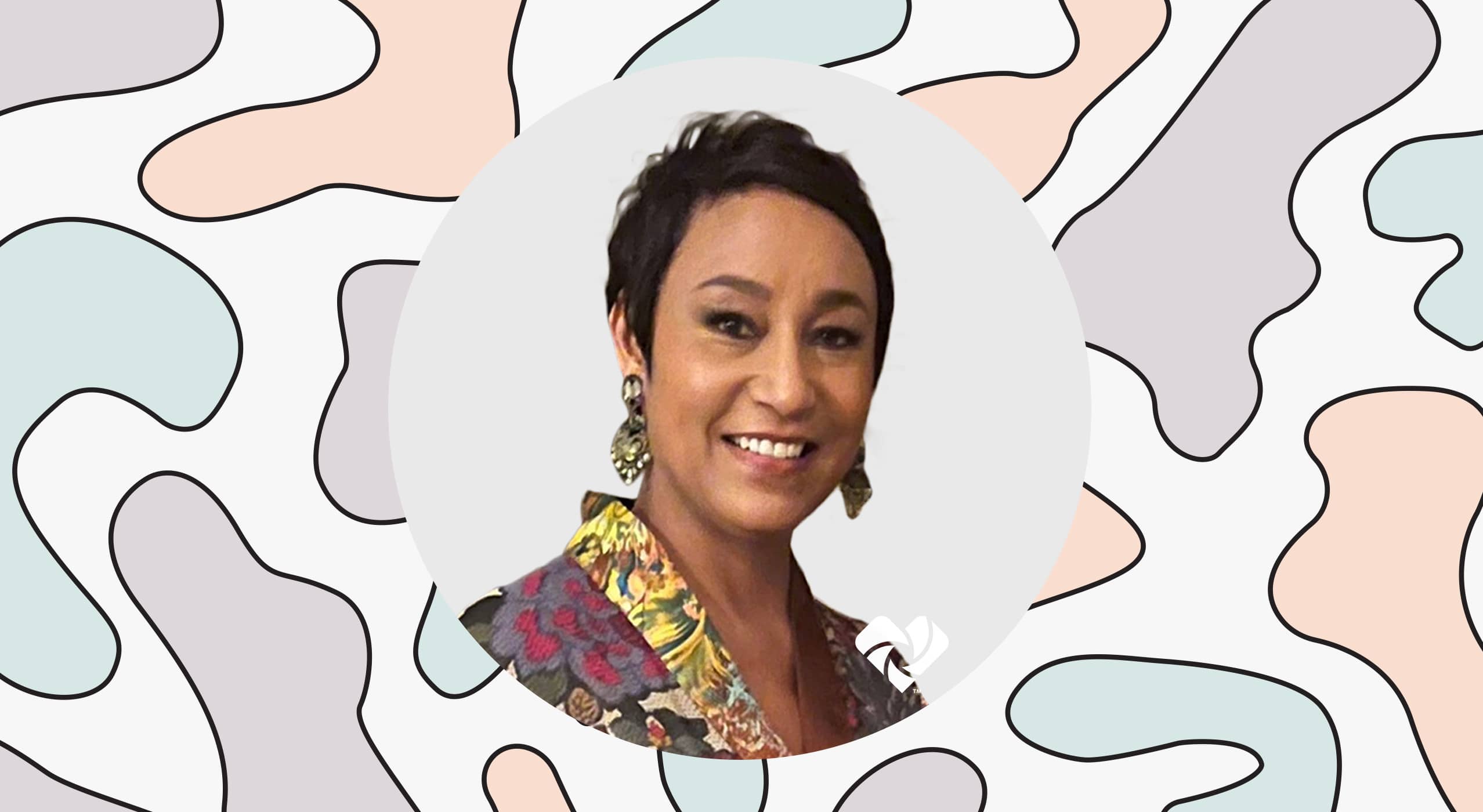 Portrait of Desirée Rogers, Beauty unaltered logo