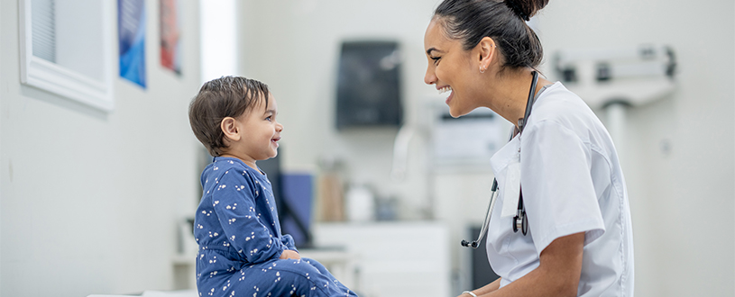 Child at the doctor