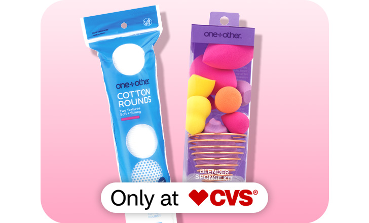 Buy 2, get 1 free one+other cotton rounds and blender sponges, only at CVS