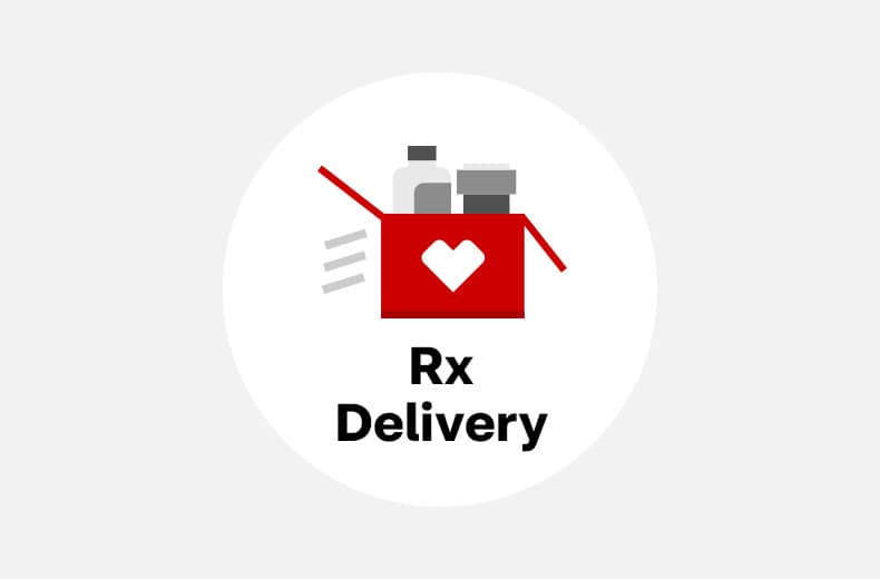 RX delivery box of CVS Pharmacy products