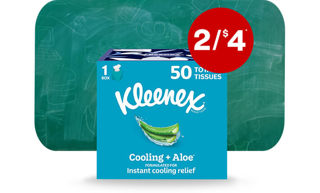 Two for $4. Kleenex.