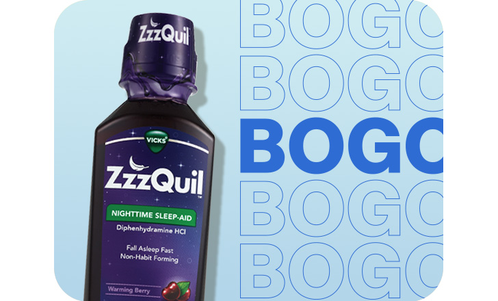 Buy one, get one, ZzzQuil nighttime sleep aid