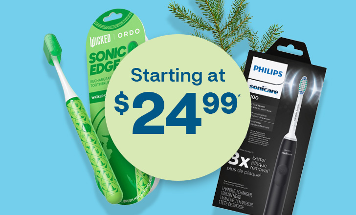 Starting at $24.99, Ordo Wicked themed Sonic Edge toothbrush and Philips Sonicare toothbrush