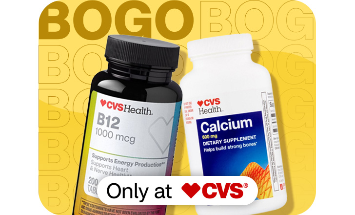 Buy 1, get 1 50% off. CVS Vitamin B-12 and CVS Calcium Supplements.