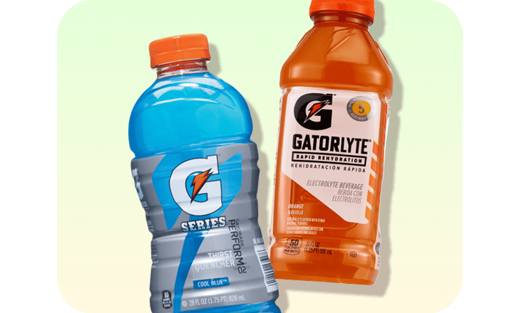 Gatorade G Series and Gatorlyte drinks