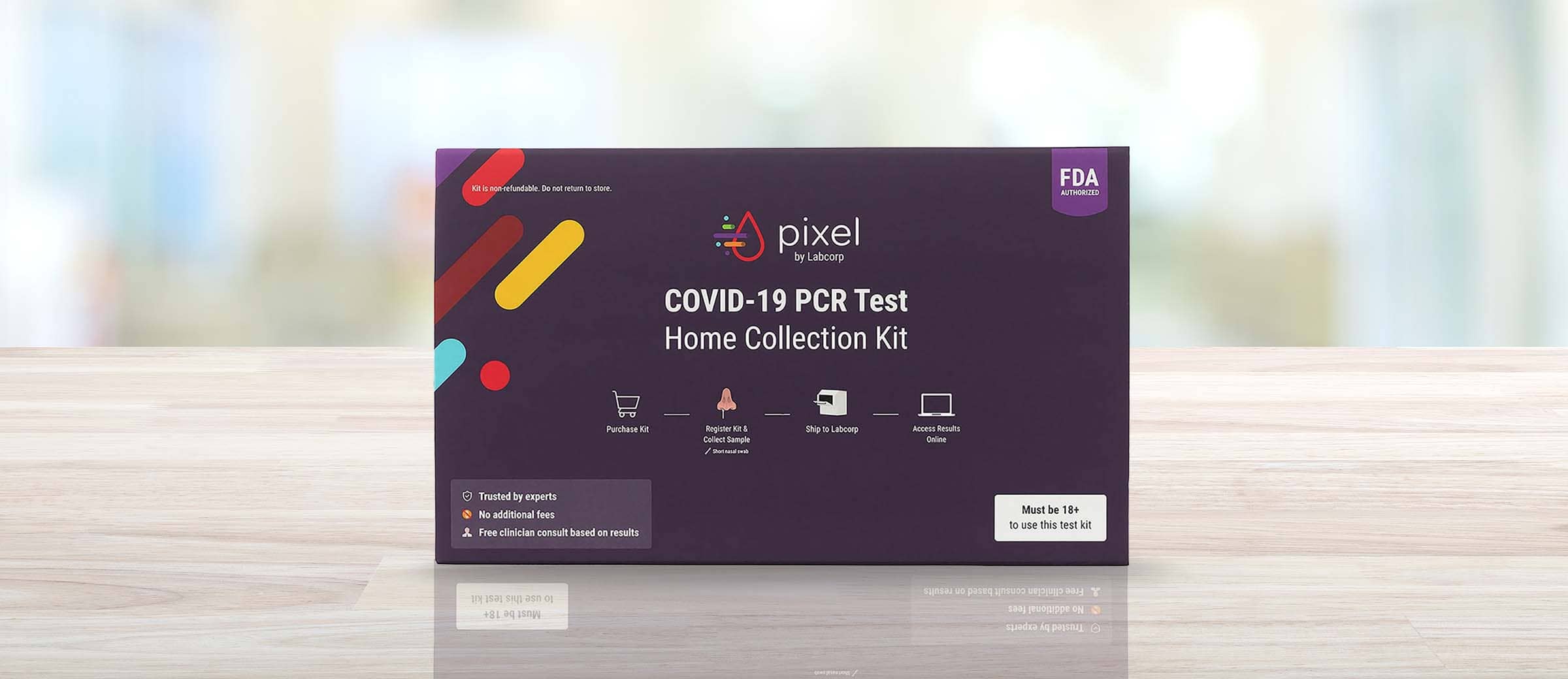 Pixel by Labcorp® COVID-19 PCR test home collection kit