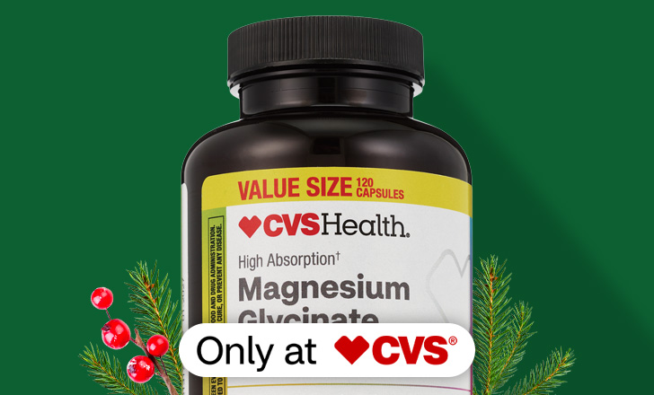 CVS Health value size Magnesium Glycinate capsules, only at CVS