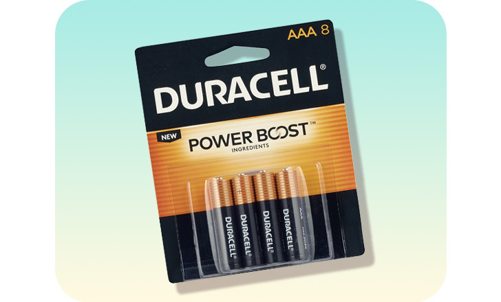 Duracell AAA Power Boost batteries