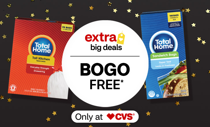 "buy one, get one free" offer with Total Home household products.