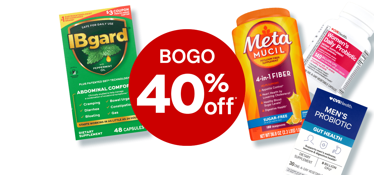Buy 1, get 1 40% off digestive support