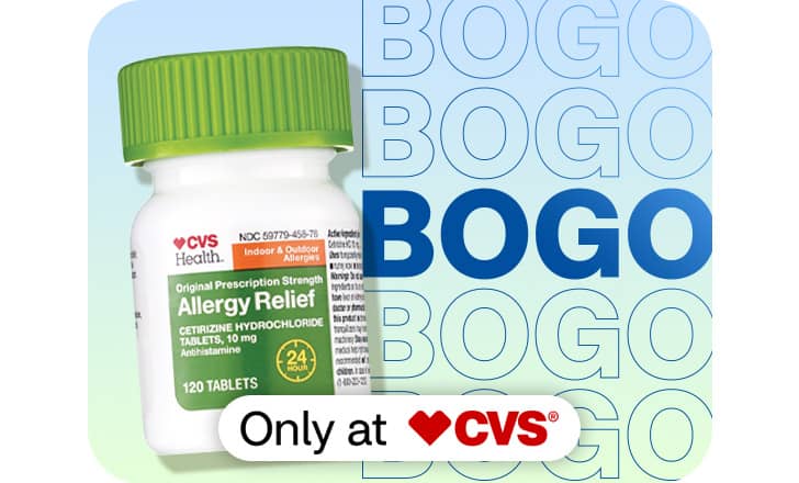 CVS Allergy Relief 24 hours, Buy one get one, Only at CVS