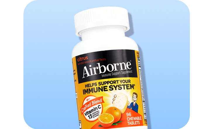Airborne immune system support chewable tablets