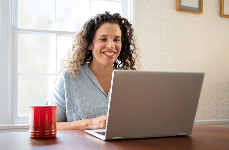 Woman on laptop