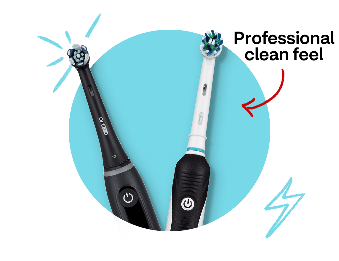 Professional clean feel, power toothbrushes