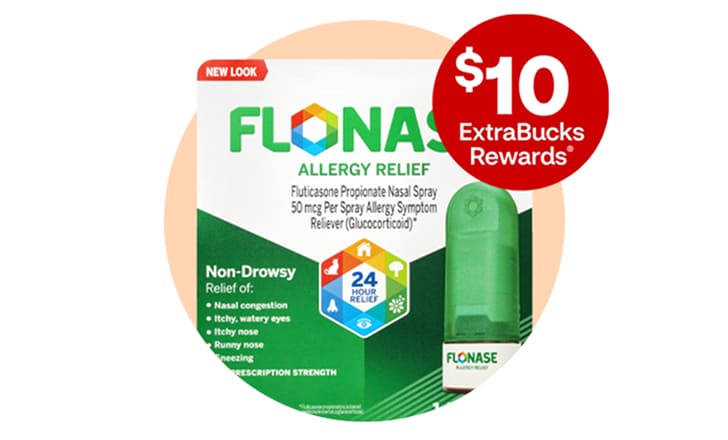 $10 ExtraBucks Rewards. Flonase nasal spray.
