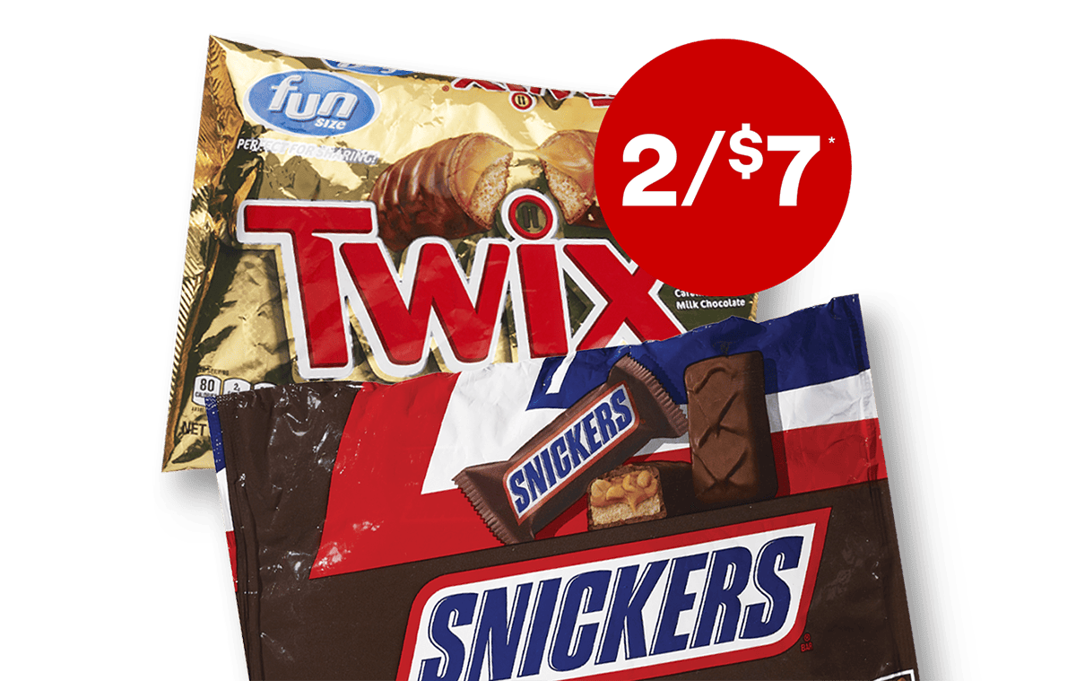 2 for $7, Mars candy items