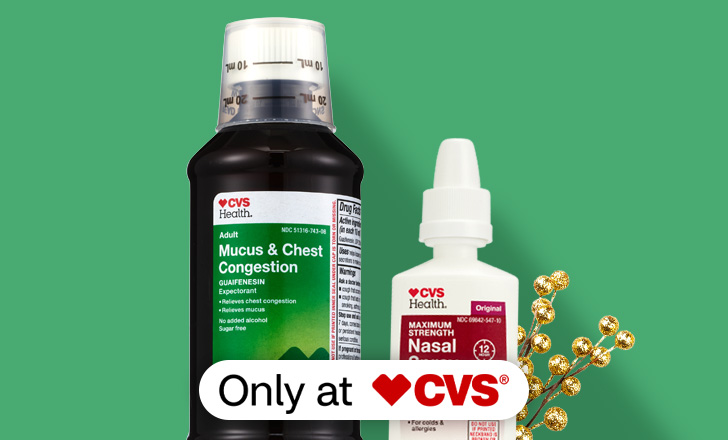 $10 ExtraBucks Rewards, CVS Health cold remedies, including Mucus & Chest Congestion liquid and Nasal Spray, only at CVS