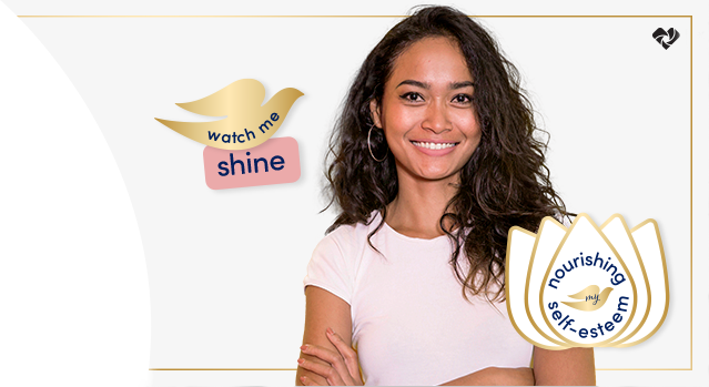 Proud young woman watch me shine nourishing my self-esteem