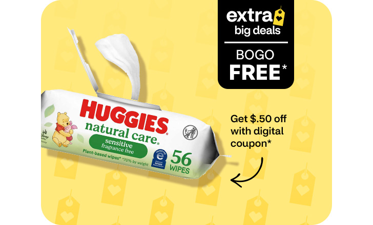 Buy one get one Free Huggies Wipes