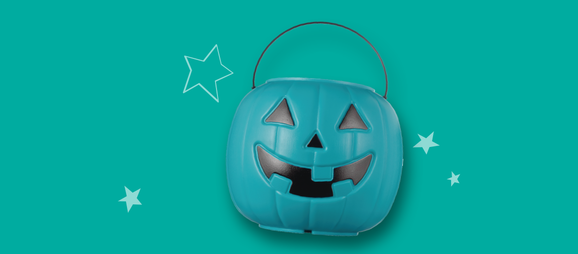 Teal pumpkins.