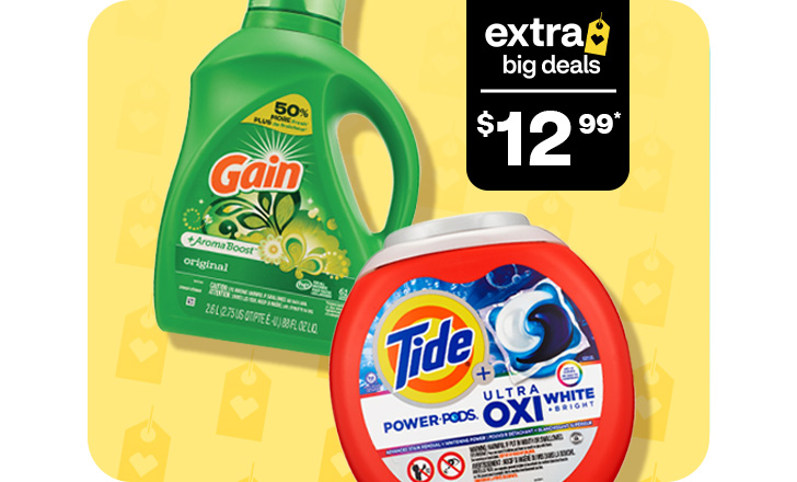 $12.99, Gain and Tide laundry detergent